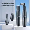 Epilator 4 I 1 Electric Shaver Multifunktion Rakaver Hår Rakkniv Eyebrow Trimmer Nose Hair ScoSor Face hela kroppen unisex tvättbara rakare