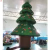 10mh (33ft) met blower gratis deur schip buitenactiviteiten afdrukken van opblaasbare kerstboom grondballon te koop
