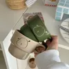 Muggar mode ins keramiska mugg japanska roliga valp mjölk kaffekoppar kawaii stapel förvaring hem par dricka glasögon enkel gåva