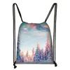 Sac à dos impression sacs à cordon pour femmes homme casual voyage dames Softback école enfants Mochila cadeau