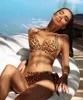 Kadın Mayo Seksi Push Up Bikinis 2024 Kadın Kadın Bikini Seti Rhinestones Düşük Bel Plaj Giyim G-String Mayo Kıymet Renk