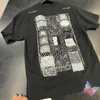 Men's T-Shirts Stock Fashion Street Men Women Cotton CAVEMPT Tshirts Vintage Hiphop Street Snowflake Graffiti Irregular Lines Short Sleeve Tops J240322