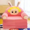 Kissen Plüsch faltbare Kinder Sofa Rückenlehne Sessel 2 in 1 Kinder niedlichen Cartoon faul Bett aufklappen mit Liner Filler