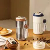 Kaffekrukor smart termisk flaska rostfritt stål ledtemperatur display kopp läcksäker kallt vatten för utomhusresor