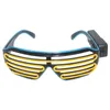 Lunettes lumineuses LED Gafas lumineux Bril néon lueur de noël lunettes de soleil clignotant lumière verre pour fournitures de fête accessoires Costumes nouveau