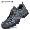 Chaussures Summer Mesh Randonnée Chaussures Men Breatchable Trekking extérieur Sneakers Mountain Chaussures Suivi d'escalade Trail Treking Big Taille 47 48