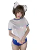 Women's Tracksuits Bright Shorts PU Set Gymnastics Clothes Leather Cosplay Anime Lingerie Student Sweet Fashion Korean Women S516