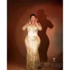 Arabski Aso Gold Ebi Ebi Mermaid Sukienka PROAD CEADY KONTRONA KONTRONA ENIGHTICA Formalne przyjęcie Drugi przyjęcie urodzinowe suknie zaręczynowe sukienki szat de soiree es es