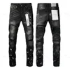 Roxo Jeans Denim Calças Mens Jeans Designer Jean Homens Calças Pretas High-End Qualidade Design Reto Retro Streetwear Casual Sweatpants Designers Corredores Pant