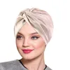 Top Caps Kız Beyzbol Kapağı Kadınlar Düz Renk Taklit İpek Çift Katmanlı Uyku Şapkası Twisted Head Bandı Güzellik Makyajı 47