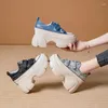 Casual Shoes Platform Women's Sports 2024 Spring Autumn Trend Leisure All-In-One Canvas Single Design