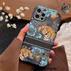 Brand de luxe de concepteur pour l'iPhone XS XS XR XSMAX Bénévrage de téléphone de concepteur avec modèle de tigre pour11 11Promax 12pro 12promax 13 13pro 13PromaxBmxo