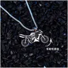 Pendant Necklaces Vintage Titanium Steel Box Chain Necklace Motorcycle Mens Long Sweater Couple Accessories Drop Delivery Jewelry Pend Dhc6G