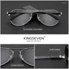 Lunettes de soleil Kingseven Fashion Pilot pour hommes classiques Uv400 Protection polarisation lunettes femmes HD luxe conduite lunettes