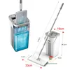 Mop Magic Floor Squeeze Squeeze Mop z wiadrem płaskie wiadro obrotowe mop do mycia podłogi domek czyszczenie domu łatwe 240315