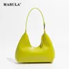 Mabula Simple Half Moon Hobo Bag Bag Lovement Women Women Fashion Counter Counter Phone Proses Female Solid Color Handbags 240305