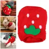 Vêtements pour chiens Ukcoco Costumes d'Halloween Vêtements de cochon d'Inde Vêtements chauds Costume Costume Tenues pour animaux de compagnie Confortables Chemises en forme de fraise