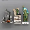 Buzdolabı Mıknatısları ABD Turizm Yönetimleri New York Özgürlük Heykeli Atlantic City Times Square New York City Buzdolabı Manyetik Buzdolabı Sticker y2403