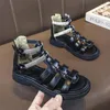 Scarpe casual Sandali da ragazza in vera pelle Sandali da bambina estivi traspiranti per esterni da spiaggia leggeri Calzature da principessa in pelle di vacchetta