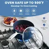 調理器具セットダイヤモンドコーティングされたノンスティックセットは、調理用のポットの鍋のポットキッチン食器洗い機セーフセーフブルー
