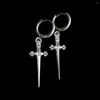 Dangle Earrings Sword Stainless Steel Hypoallergenic Hoopsゴシックティックオルタナティブジュエリーステートメントギフト