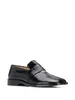 Sapatos casuais Paris Tabi Penny Loafers preto estilo slip-on