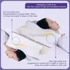 Oreillers de massage en mousse à mémoire de forme, oreiller cervical relaxant à rebond lent, soulagement de la douleur, oreiller orthopédique pour dormir, literie 240322