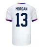 2024 PULISIC MCKENNIE Futebol Jerseys MORGAN REYNA AARONSON SWANSON ADAMS LLOYD 24 25 América Estados Unidos EUA Camisa de futebol Fãs Jogador Jersey Homens Kits infantis