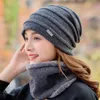 Winter warmes Strickhut Mütze Hüte Schal