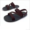 Sandaler män mjuka däck gummi flip flops sommar mode andningsbara avslappnade skor strand sandalier hombre
