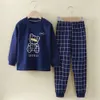 2024 Zhongda Children's Pants Pure Cotton Boys Girls 'Underwear Spring och Autumn Bottom Set Warm Clothes