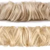 Bangs SEGO 32g Remy Echthaar Chignon Messy Scrunchie Gummiband Haarknoten Gerade Hochsteckfrisur Haarteil Pferdeschwänze