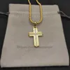 Choker Box Chain Designer Luxus Halsketten Kreuz Mode Gold Halskette Kreuz Halskette Anhänger Horn Valentinstag Geschenk Hohe Qualität Exquisit Premium