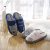 Pantofole Invernali Peluche Piatto Caldo Simpatico Cartone Animato Ricamato Punta Rotonda Appartamenti Camera Da Letto delle Donne Al Coperto Scarpe Zapatillas Casa Mujer