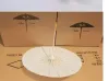 60pcs Bridal Wedding Parasols White Paper Umbrellas Beauty Items Chinese Mini Craft Umbrella Diameter ZZ