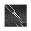 Pendant Necklaces Rock Drumstick Necklace For Men Drummer Gifts Stainless Steel Drum Stick Drop Delivery Jewelry Pendants Dhyd4