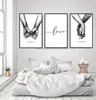 3pcs Nordic Warm Poster Black and White Holding Hands Canvas Prints Lover Quotes Wall Art Pictures for Living Room Abstract Minima6881334