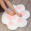 Animaux en peluche 70 * 60 cm Kawaii patte de chat jouets en peluche mignon doux coussin de sol en peluche chaise canapé coussin de fesses pour la décoration de la chambre à la maison bureau sieste poupées L240322