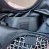 미러 품질 토트 가방 디자이너 여성 쇼핑 가방 검은 새로운 스타일 패션 다이아몬드 핸드백 작은 크로스 바디 가방 풀 패키지
