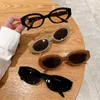 Sunglasses KAMMPT Retro Oval Sunglasses Womens Fashion Retro Womens Sunglasses New Trend Luxury Brand Designer UV400 Womens Sunshades J240330