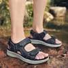 Casual Shoes Big Size Men's Sandals Summer Genuine Leather Roman Style Beach Soft Comfortable Man Outdoors