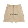 Shorts masculinos nova rua casual simples retro multi bolso bordado zíper bens masculino casal h240401