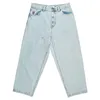 Y2K Golf Trap Wang Jeans For Men Streetwear Baggy broderi Denim Leisure Simple Cargo Pants Women Mujer 240313