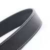 Belts 2024 Men Leather Belt Shape Smooth Buckle Body Blue Brown Orange White Black Without Strap Automatic