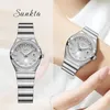 Wristwatches LIGE Reloj Fashion White Diamond Ladies Watch Top Wrist Simple Women Dress Small Relogios Feminino