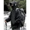 Mens Spring High Quality Hardshell Jacket Fashion Waterproof Hooded Outdoor Mountain Climbing Motorcykel 240308