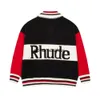 Herentruien Dames Klassieke Letter Geborduurde Wollen Polosweater voor Heren Paarstijl Retro Jacquard Gebreid met Lak H240401C9Y3