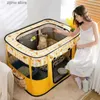 Lits pour chats Meubles Portables pour chiens de compagnie Stylo de jeu pour animaux de compagnie Tente pour animaux de compagnie Salle d'accouchement pour chat Maison pour chien pliable avec grille extérieure utilisée pour le centre de naissance des animaux de compagnie Y240322