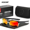 KDEAM Classic Square Polarised Solglasögon Ultra Light TR90 utomhus sportglasögon True Film High Definition Lens KD189