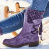 Stiefel Winter Women Boots warme Schuhe Frauen Schneestiefel hohe Stiefel weibliche Nicht -Slip -Stiefel Plus Size Boots weicher Boden